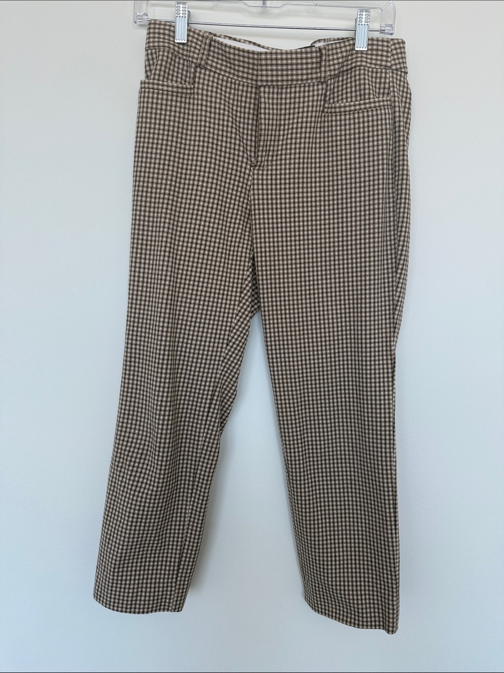 Banana Republic Brown & Cream Houndstooth Women's Dress Pants